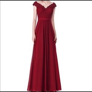 Burgundy formal dress size 6